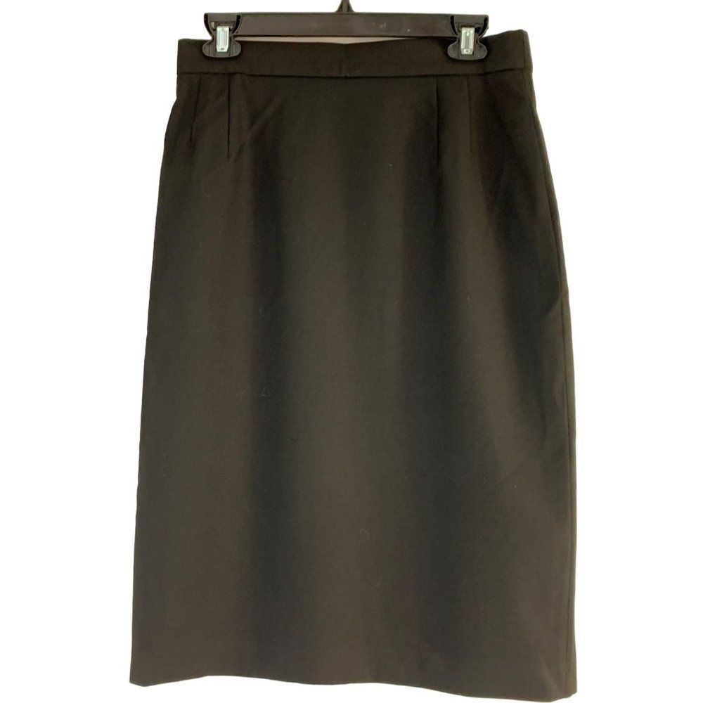 Women’s Escada 100% wool black pencil skirt size 42 5979
